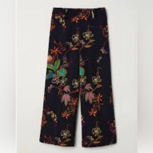 H & M Floral Wide Leg Women's Pants
